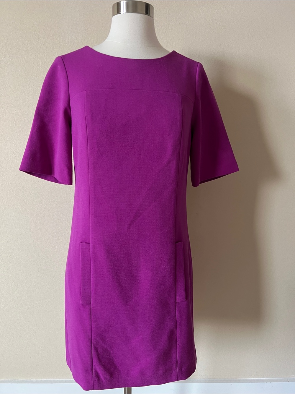Purple Shift Dress - Classic Short Sleeve